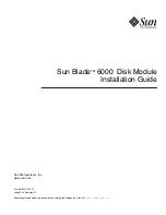 Sun Microsystems Blade 6000 Installation Manual preview