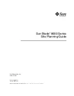 Предварительный просмотр 1 страницы Sun Microsystems Blade 8000 Series Site Planning Manual