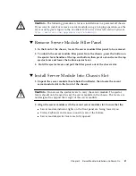 Предварительный просмотр 31 страницы Sun Microsystems Blade X8400 Installation Manual