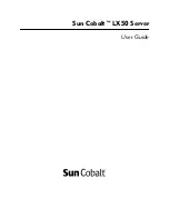 Sun Microsystems Cobalt LX50 User Manual предпросмотр