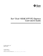 Preview for 1 page of Sun Microsystems Dual XFP User Manual