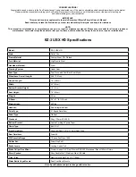 Preview for 2 page of Sun Microsystems EZ-3 USX HD Supplemental Owner'S Manual