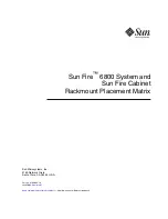 Sun Microsystems Fire 6800 Manual preview