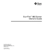 Sun Microsystems Fire 880 Owner'S Manual предпросмотр