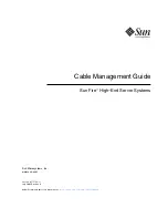 Sun Microsystems Fire High-End Server Systems Cable Management Manual предпросмотр