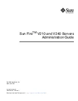 Sun Microsystems Fire V210 Administration Manual preview