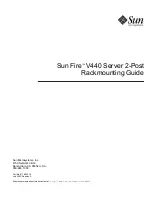 Sun Microsystems Fire V440 2-Post Manual предпросмотр