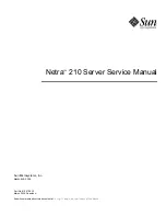 Предварительный просмотр 1 страницы Sun Microsystems Netra 210 Service Manual