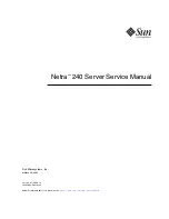 Предварительный просмотр 1 страницы Sun Microsystems Netra 240 Service Manual