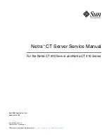 Предварительный просмотр 1 страницы Sun Microsystems Netra CT 410 Service Manual