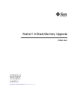 Sun Microsystems Netra t1 Series Addendum предпросмотр