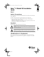 Sun Microsystems Netra t1 Series Installation Manual preview