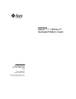 Sun Microsystems Solaris 7 11/99 Hardware Platform Manual предпросмотр