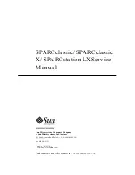 Sun Microsystems SPARC classic X Service Manual preview