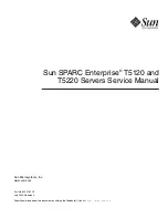 Предварительный просмотр 1 страницы Sun Microsystems SPARC T5120 Service Manual