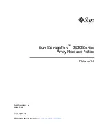 Sun Microsystems StorageTek 2500 Series Release Notes предпросмотр