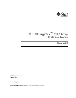 Предварительный просмотр 1 страницы Sun Microsystems StorageTek 6140 Array Release Notes