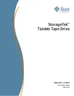 Sun Microsystems StorageTek T10000 Operator'S Manual предпросмотр