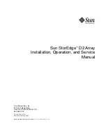 Sun Microsystems StorEdge D2 Installation, Operation And Service Manual предпросмотр