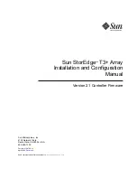 Sun Microsystems StorEdge T3+ Installation And Configuration Manual preview