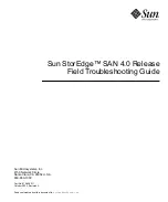 Предварительный просмотр 1 страницы Sun Microsystems StorEdge Troubleshooting Manual