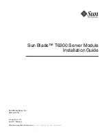 Sun Microsystems Sun Blade T6300 Installation Manual предпросмотр