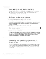 Предварительный просмотр 18 страницы Sun Microsystems Sun Blade T6300 Installation Manual