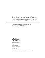 Предварительный просмотр 1 страницы Sun Microsystems Sun Enterprise 4000 Upgrade Manual