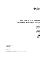 Предварительный просмотр 1 страницы Sun Microsystems Sun Fire E2900 Compliance And Safety Manual