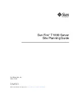 Sun Microsystems Sun Fire T1000 Site Planning Manual предпросмотр