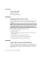 Preview for 22 page of Sun Microsystems Sun Fire T200 Installation Manual