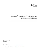 Sun Microsystems Sun Fire V215 Administration Manual предпросмотр