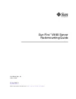 Предварительный просмотр 1 страницы Sun Microsystems Sun Fire V890 Rack Mounting Manual