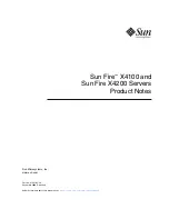 Предварительный просмотр 1 страницы Sun Microsystems Sun Fire X4100 Product Notes