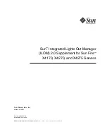 Предварительный просмотр 1 страницы Sun Microsystems Sun Fire X4170 Manual