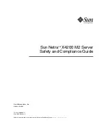 Sun Microsystems Sun Fire X4200 M2 Safety And Compliance Manual предпросмотр