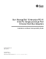 Sun Microsystems Sun StorageTek Enterprise PCI-X Installation And Basic Interoperability Manual предпросмотр