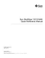 Sun Microsystems Sun StorEdge 5210 NAS Quick Reference Manual предпросмотр