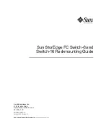 Предварительный просмотр 1 страницы Sun Microsystems Sun StorEdge Switch-16 Rack Mounting Manual