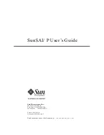 Preview for 1 page of Sun Microsystems SunSAI/P User Manual