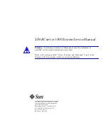 Preview for 1 page of Sun Microsystems SunSwift SPARCserver 1000 Service Manual