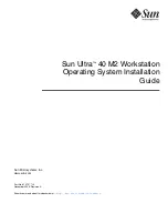 Sun Microsystems Ultra 40 M2 Operating System Installation Manual preview