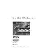 Preview for 1 page of Sun Microsystems Ultra 80 Product Note