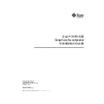 Предварительный просмотр 1 страницы Sun Microsystems XVR-500 Installation Manual