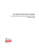 Sun Oracle BLADE T6320 Installation Manual предпросмотр