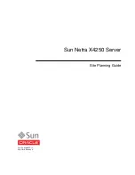 Sun Oracle Netra X4250 Site Planning Manual предпросмотр