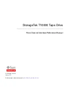 Sun Oracle Storage Tek T10000 Reference Manual предпросмотр