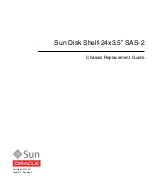 Sun Oracle Sun Disk Shelf-24x3.5" SAS-2 Replacement Manual preview