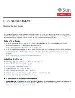 Sun Oracle Sun Server X4-2L Getting Started Manual предпросмотр