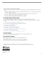 Предварительный просмотр 4 страницы Sun Oracle Sun SPARC Enterprise T5140 Getting Started Manual